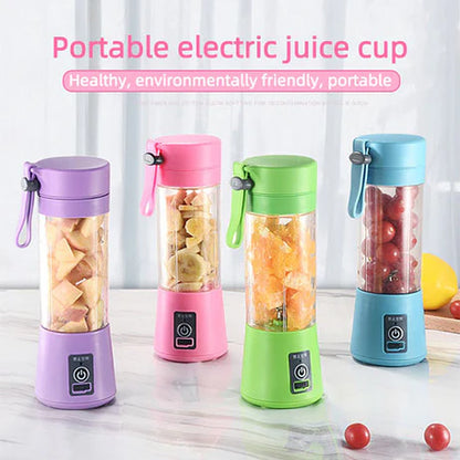 USB Rechargeable Juicer 6 Blades Electric Blender Portable Mixer