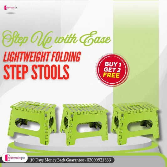 Buy 1 get 2 free Offer Lightweight Folding Step Stool 3 Pcs